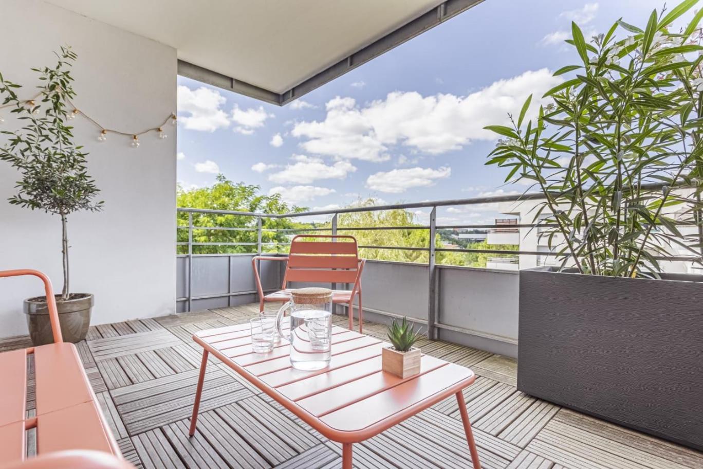T3 Universites & Hospitals - Havre De Paix Pres Toulouse - Parking - Terrasse Bagian luar foto